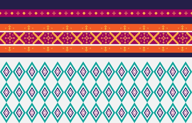 Abstract geometric and tribal patterns Usage design local fabric patterns geometric Vector