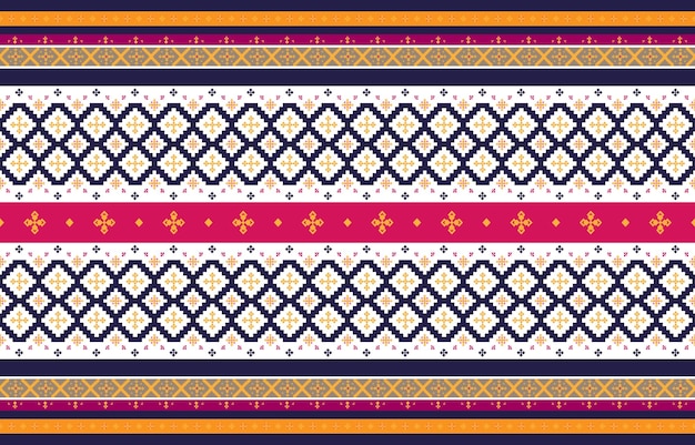 Abstract geometric and tribal patterns, usage design local fabric patterns, geometric vector.