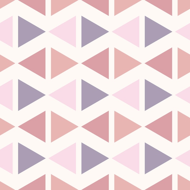 Vector abstract geometric vector pattern with triangles seamless repeat pastel background