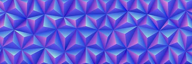 abstract geometric vector pattern with vibrant gradient colors creating dynamic sharp 3d effect