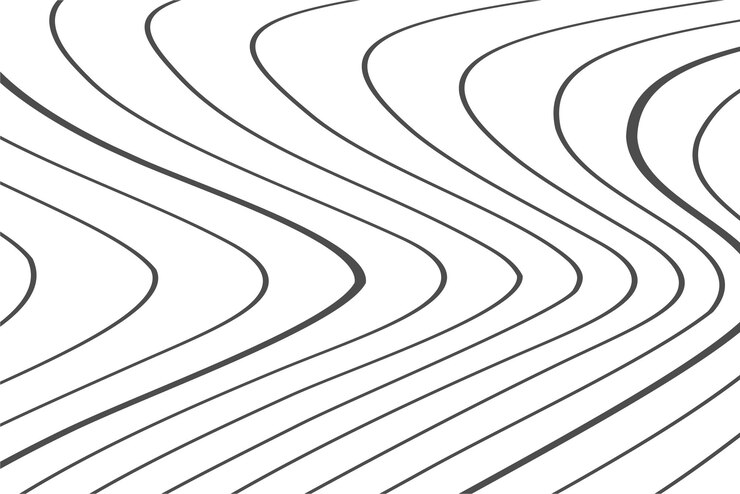 Vector abstract geometric wavy line background