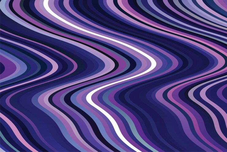 Vector abstract geometric wavy line background