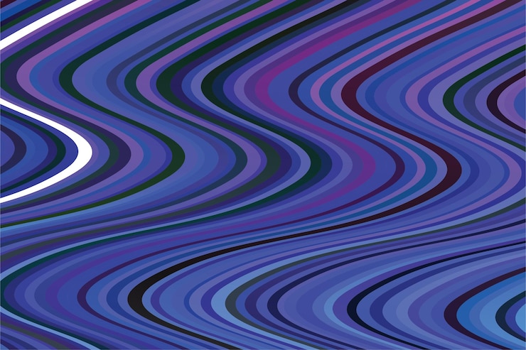 Vector abstract geometric wavy line background