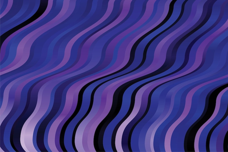 Vector abstract geometric wavy line background