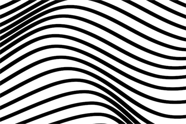 Abstract Geometric Wavy Line Background