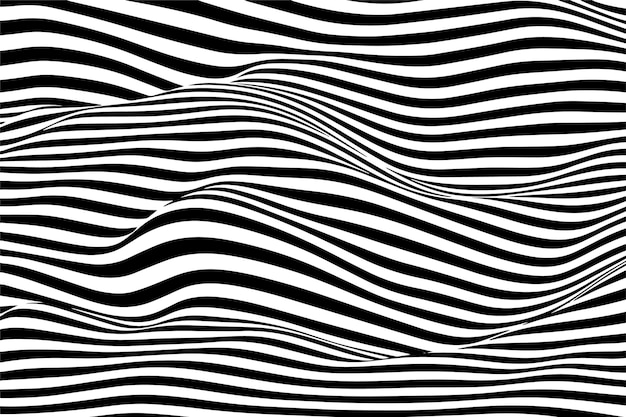 Vettore abstract geometric wavy line sfondio