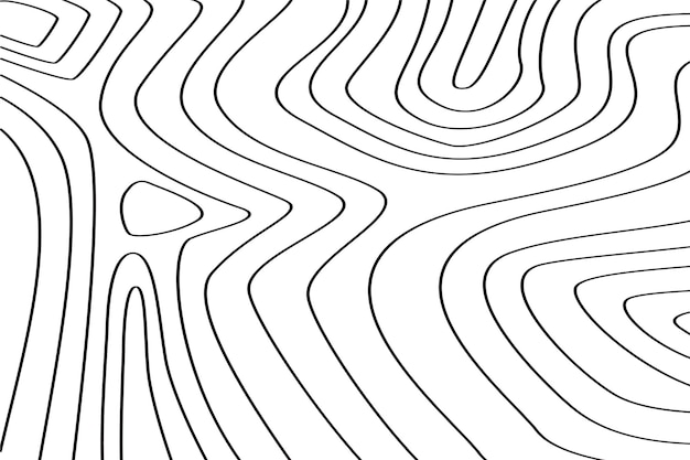 Abstract Geometric Wavy Line Background