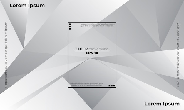 ギフトカードの抽象的な幾何学的な白と灰色のビジュアルサプライ会社の背景ポスターテンプレートのランディングページuiuxカバーブックbanerソーシャルメディアが投稿されました