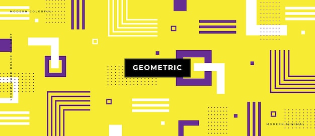 Abstract Geometric with different shapes background. 