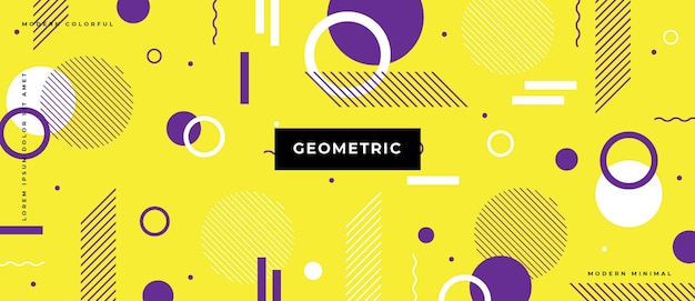 abstract geometric with different shapes background. 