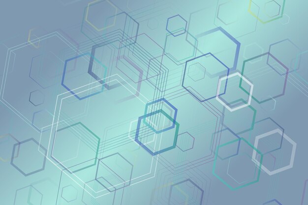 Vector abstract geometrical modern random hexagon web site background