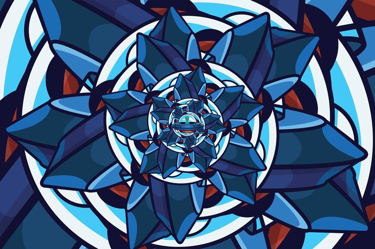 Vector abstract geometrical shapes colorful background texture design vector art