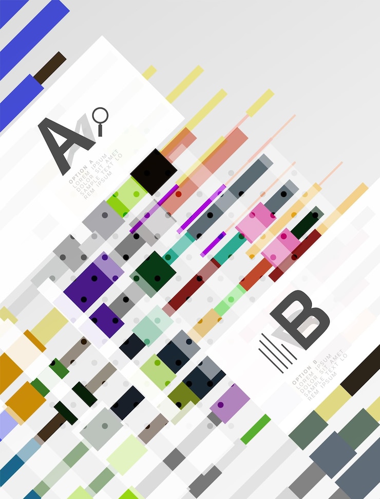 Vector abstract geometrical texture with infographic options vector template background for print workflow layout diagram number options or web design banner