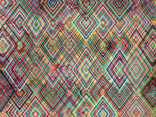 Vettore fondo astratto dei rombi della geometria. texture colorata alla moda. carta da parati in stile retrò