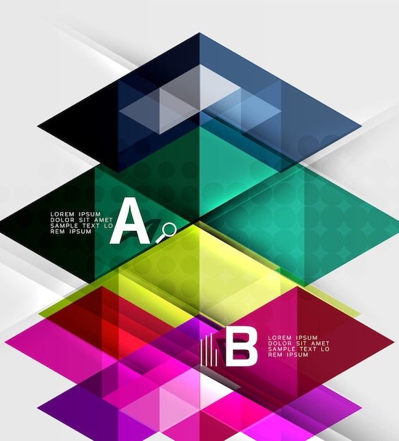 Vector abstract geometrisch concept moderne zakelijke brochure of folder flyer en voorbladsjabloon