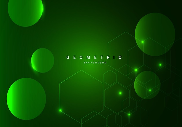 Abstract geometrisch groen ontwerp dynamische moderne grafische achtergrond