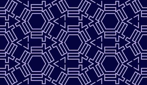 Abstract geometrisch lijnen paars tech naadloos patroon