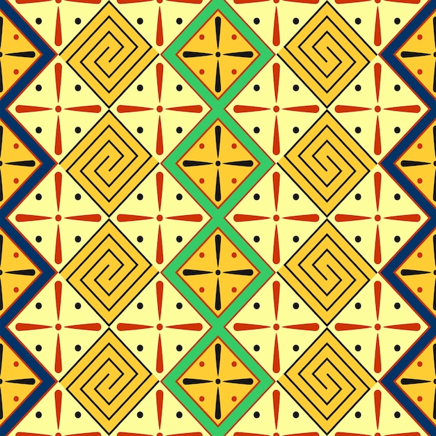 Abstract geometrisch naadloos patroon afkomstig uit het oude Egypte