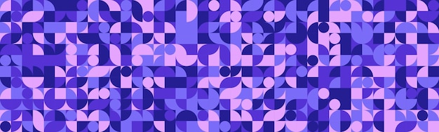 Abstract geometrisch patroon met een boeiende mengeling van paarse en lavendel tinten