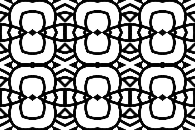 Abstract geometrisch patroon. Naadloze vectorachtergrond. Zwart-wit ornament.