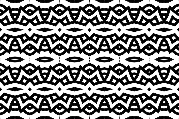 Vector abstract geometrisch patroon. naadloze vectorachtergrond. zwart-wit ornament.