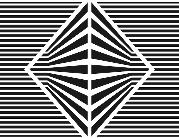 Vector abstract geometrisch patroon van parallelle horizontale verticale en diagonale lijnen