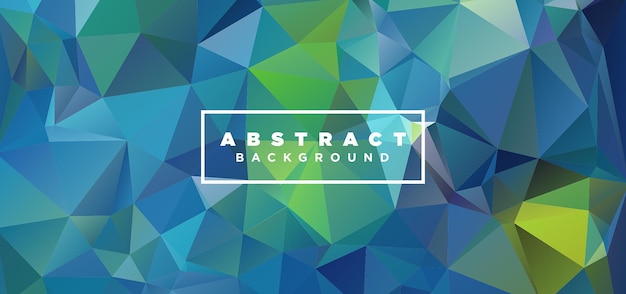 Abstract geometrisch veelhoekig laag poly abstract bannerontwerp als achtergrond