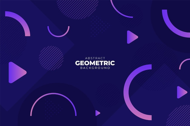 Abstract geometrische dynamische vorm gradiënt helder paarse achtergrond banner concept