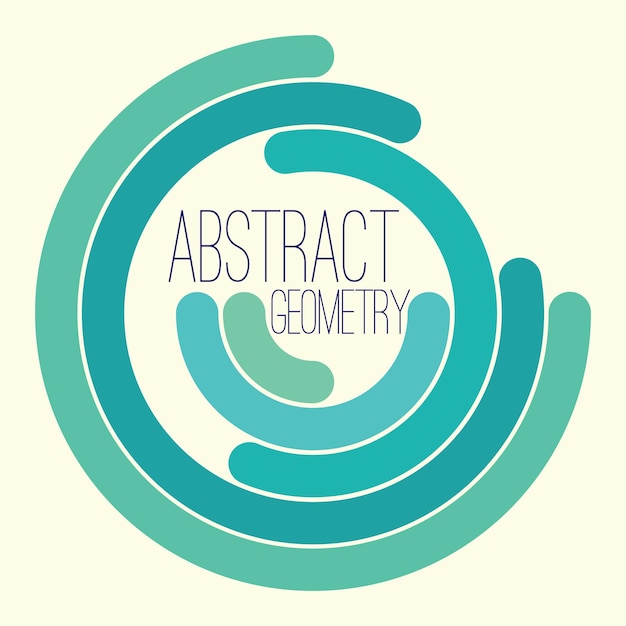 Abstract geometry simple figure for your text logo