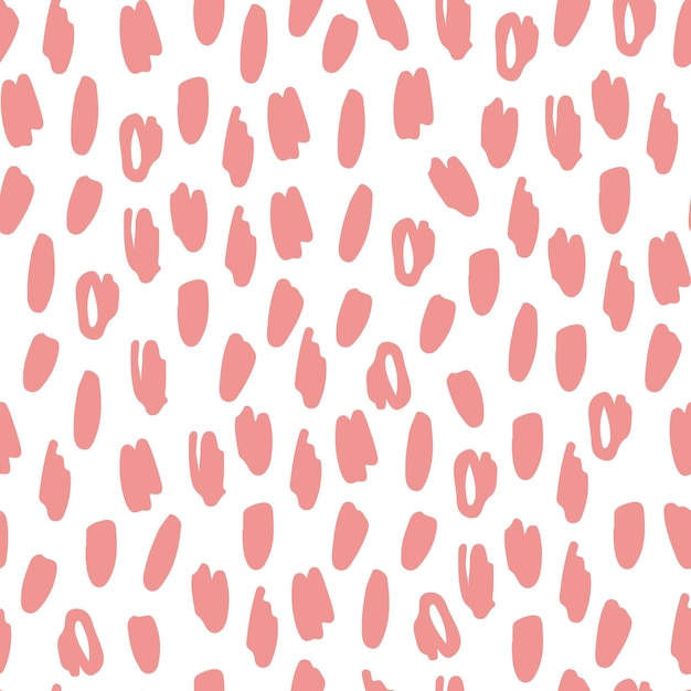 Abstract gevlekt naadloos patroon in pastelkleuren Achtergrond met roze penseelstreken