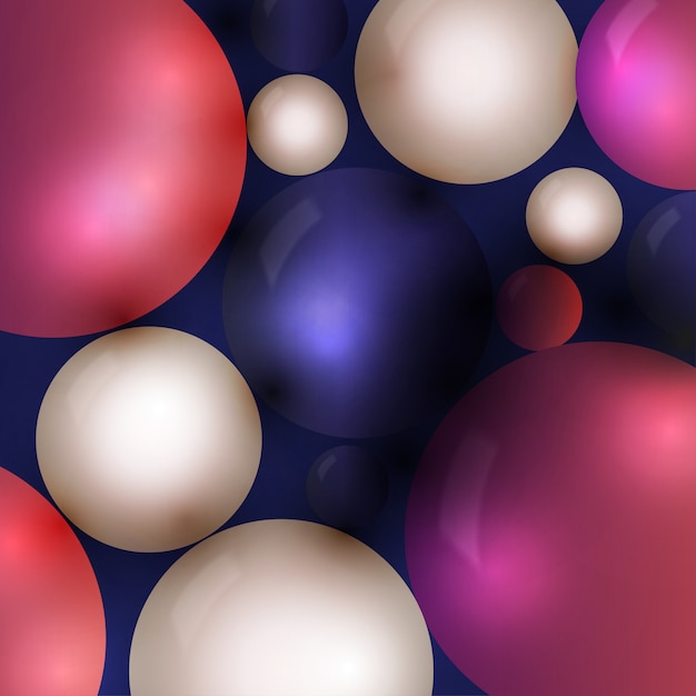 Vector abstract glass ball background