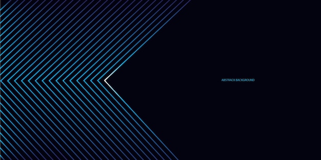 Abstract glowing lines on dark background modern shiny blue geometric lines design futuristic tech