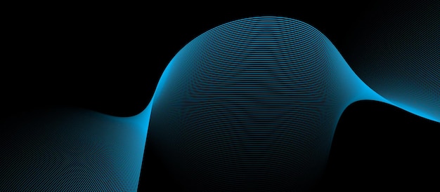 Abstract glowing Lines Pattern on Dark Background Minimalist Geometric Design
