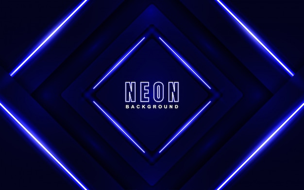 Abstract glowing neon blue background