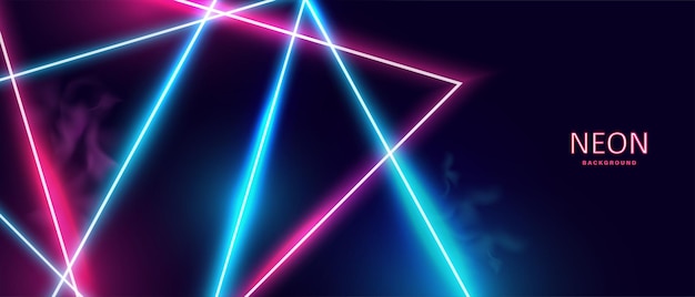 Abstract glowing neon lights background