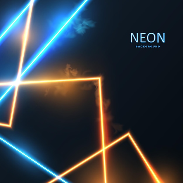 Abstract glowing neon lights background