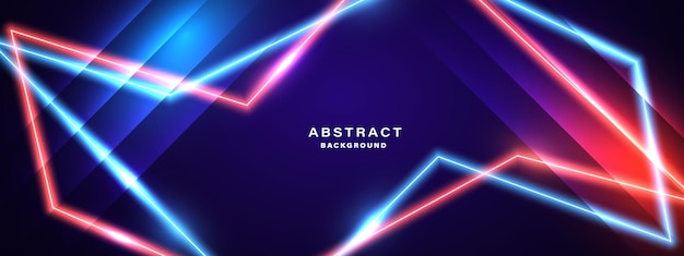 Abstract glowing neon lights background