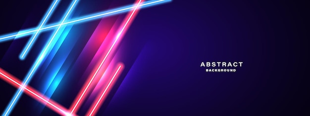 Abstract glowing neon lights background