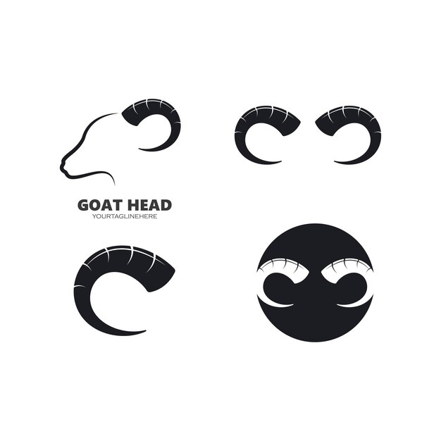 Abstract Goat icon vector illustrtion