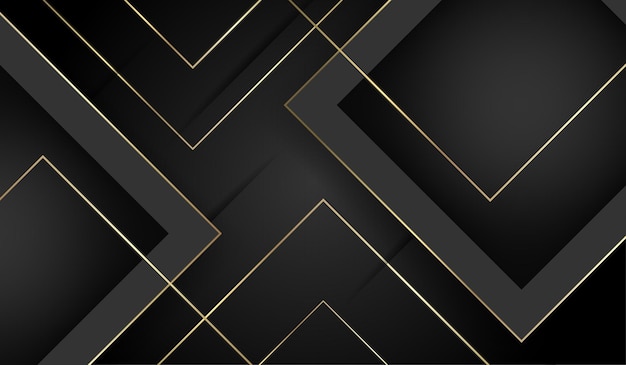 Abstract gold and black luxury background