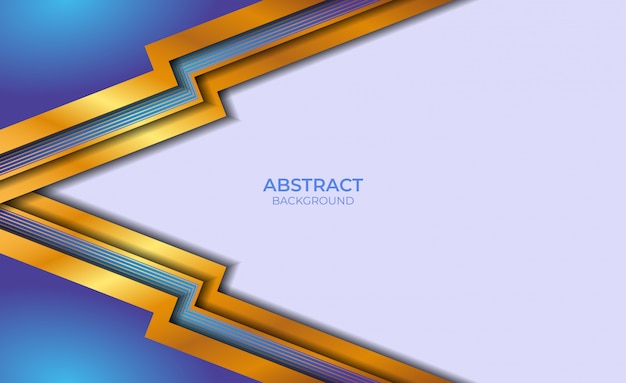 Abstract Gold And Blue Background Style