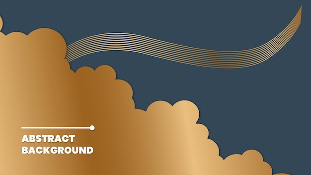 Abstract gold cloud background