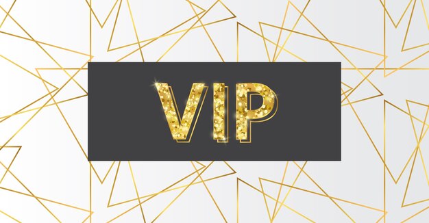 Abstract gold geometric shapes pattern vip background