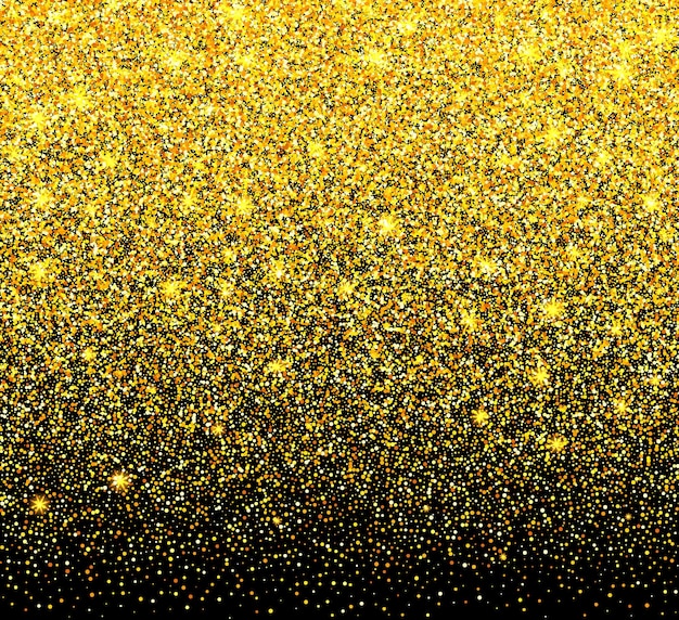 Abstract gold glitter background Vector illustration