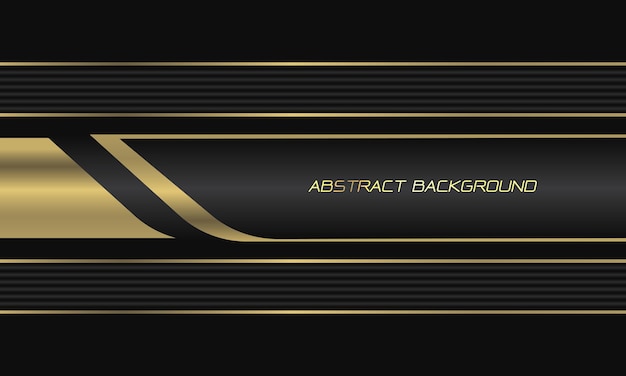 Vector abstract gold grey metallic line geometric on black modern luxury futuristic background