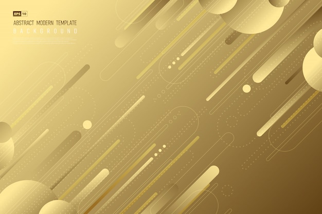 Abstract gold stripe line pattern artwork design background