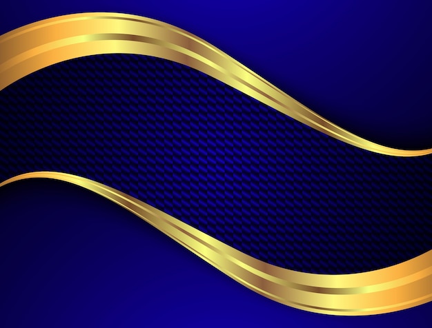 Abstract gold wave background