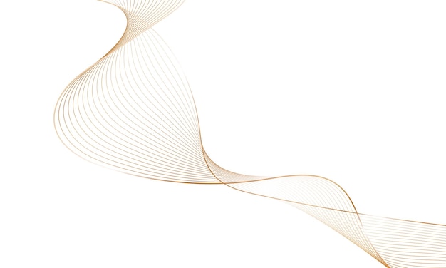 Абстрактный элемент золотой волны для дизайна. Цифровой эквалайзер линейной частоты.