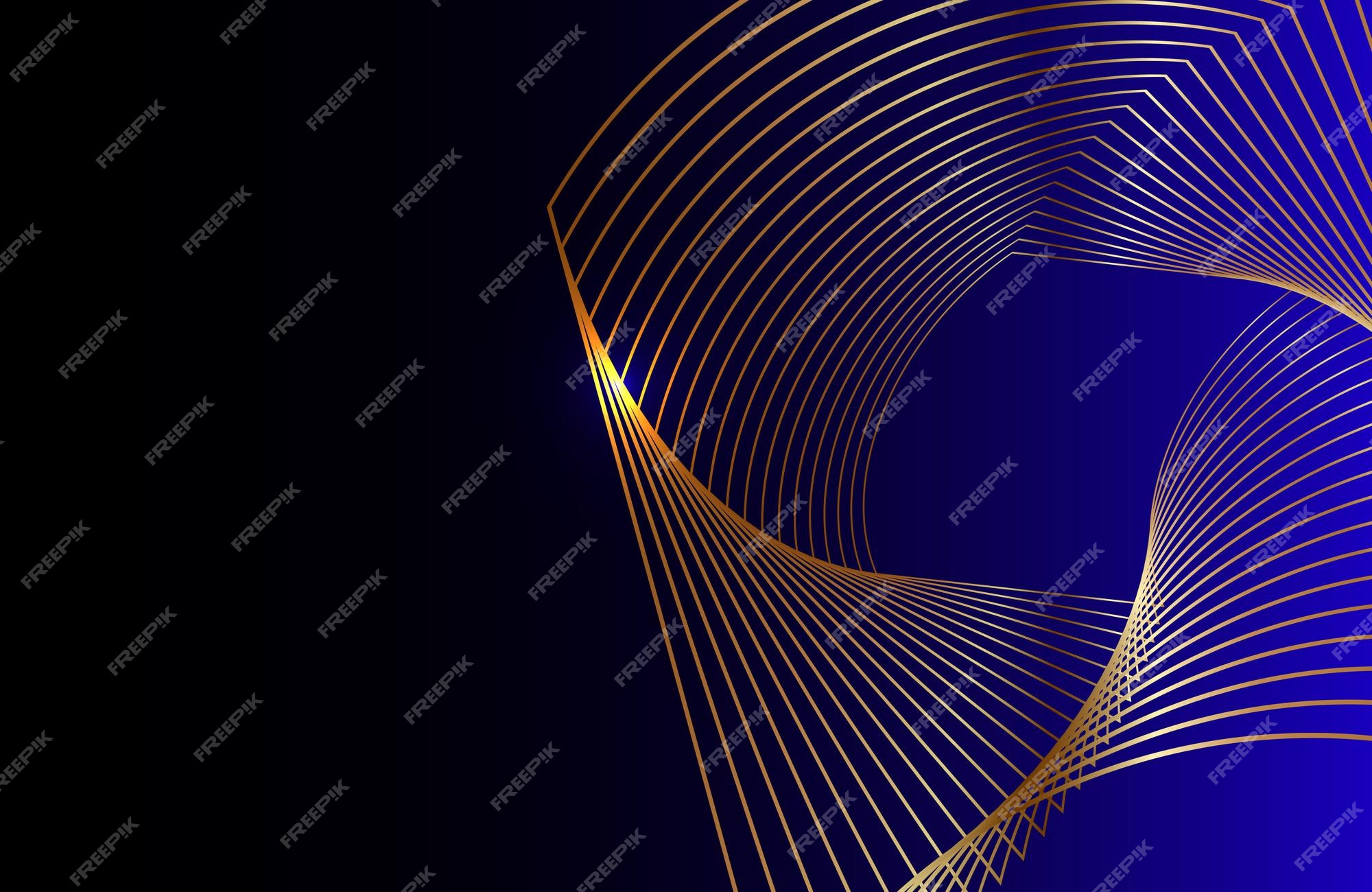 Premium Vector | Abstract gold wave vector design background