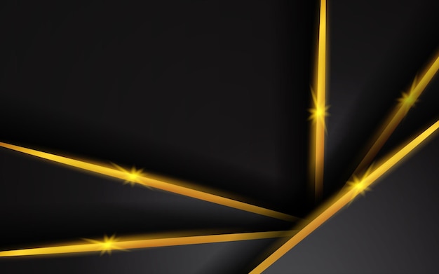 Abstract golden black luxury background